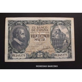 1940- HERRERA -SERIE F -25 PESETAS- BANCO ESPAÑA 