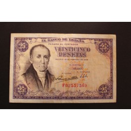 1946- ESTRADA -SERIE F -25 PESETAS- BANCO ESPAÑA 