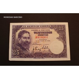 1954- ALBENIZ -SERIE E-25 PESETAS- BANCO ESPAÑA 