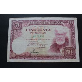 1951 - RUSIÑOL - SERIE A - 50 PESETAS - MADRID