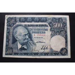 1951- BENLLIURE -SERIE A - 500 PESETAS - MADRID