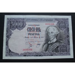 1976- CARLOS III -sin SERIE - 5000 PESETAS - MADRID