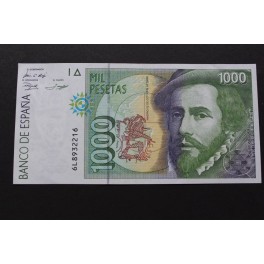 1992 - CORTES - SERIE 6L - 1000 PESETAS - MADRID