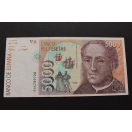 1992 - COLON - SERIE 5H - 5000 PESETAS - MADRID