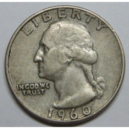 1960- WASHINGTON - QUARTER DOLLAR -ESTADOS UNIDOS-USA