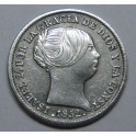 1852 - MADRID - 1 REAL- ISABEL II - PLATA- ESPAÑA