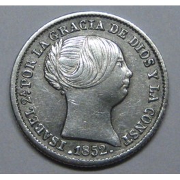 1852 - MADRID - 1 REAL- ISABEL II - PLATA- ESPAÑA