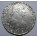 1805- LIMA - 8 REALES -CARLOS IV- ESPAÑA- PLATA