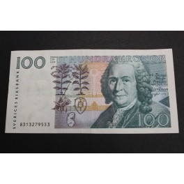 1988- SUECIA -100 KRONOR -LINNE- SWEDEN-BILLETE