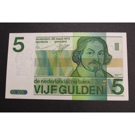 1973- HOLANDA - 5 GULDEN - VONDEL -PAISES BAJOS