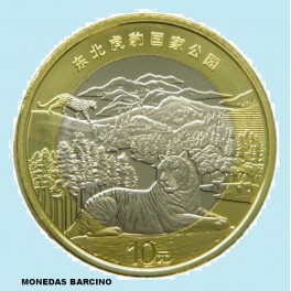 2024- CHINA - 10 YUAN - TIGRE - BIMETALICA