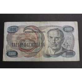 1961- AUSTRIA - 1000 SCHILLING - KPLAN - BILLETE