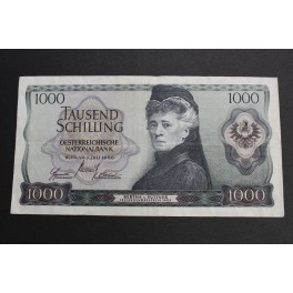 1966- BERTHA SUTTNER- 1000 SCHILLING - AUSTRIA 