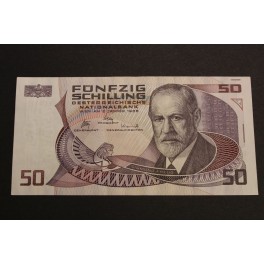 1986- FREUD - 50 SCHILLING - AUSTRIA - BILLETE