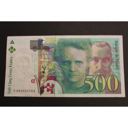 1994- 500 FRANCS- FRANCIA -MARI CURIE -PIERRE CURIE