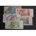 2000-2010- BRASIL - REAIS - FAUNA - 5 BILLETES