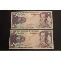 1980- VENEZUELA - 10  BOLIVARES -  SUCRE- PAREJA