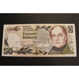 1981- VENEZUELA -50 BOLIVARES-ANDRES BELLO