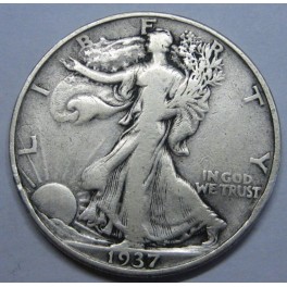 1937- FILADELFIA -USA - HALF DOLLAR - LIBERTY