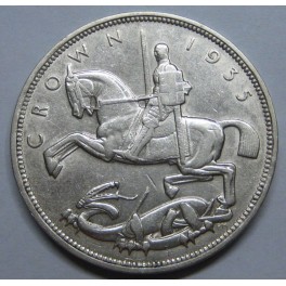 1935- GEORGIUS V - CROWN - INGLATERRA -PLATA