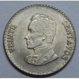 1953- BOLIVAR - 20 CENTAVOS - COLOMBIA 