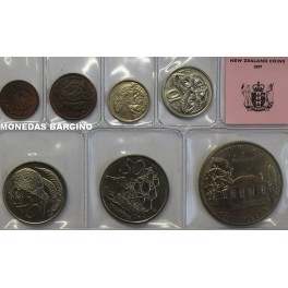 1977- NUEVA ZELANDA - DOLLAR - 7 MONEDAS SET