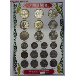 1974- TAILANDIA - BAHT - 21 MONEDAS - SET MINT