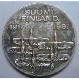 1967- SUOMI -10 MARKKAA- FINLANDIA- PLATA 