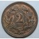 1906- HELVETIA - 2 RAPPEN - SUIZA - BRONCE