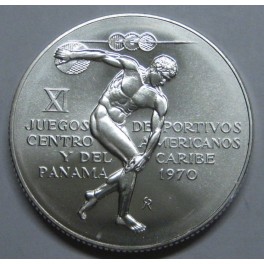 1970- PANAMA - 5 BALBOA - JUEGOS DEPORTE - PLATA