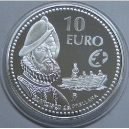 2011- ESPAÑA - 10 EUROS - FRANCISCO ORELLANA - PLATA