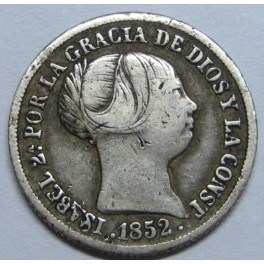 1852 - MADRID - 2 REALES -ISABEL II -ESPAÑA -PLATA