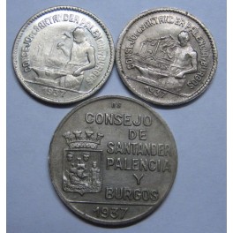 1937- SANTANDER PALENCIA Y BURGOS - SERIE COMPLETA