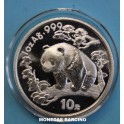 1997- OSO PANDA - 10 YUAN - CHINA - PLATA - ONZA