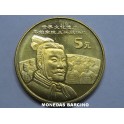 2002- TERRACOTA - 5 YUAN - CHINA - DORADA