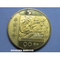 2001- REVOLUCION - 5 YUAN - CHINA - DORADA 