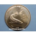 1999- ESTURION - 5 YUAN - CHINA - DORADA 