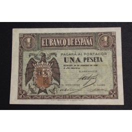 1938 - 28 FEBRERO -SERIE F- 1 PESETA - BURGOS 