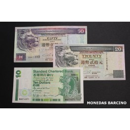 1994- HONG KONG -10-20-50 DOLLARS- SHANGHAI 