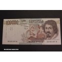 1983- ITALIA- 100000 LIRE - CARAVAGGIO - BILLETE