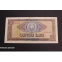 1966- RUMANIA - 5 LEI- BILLETE - ARMS