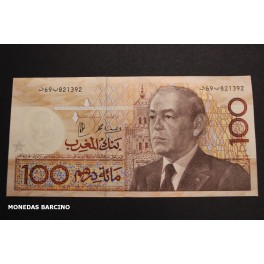 1987- MARRUECOS -100 DIRHAMS - HASSAN II