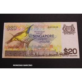 1979- SINGAPUR - 20 DOLLAR -CONCORDE - BILLETE 