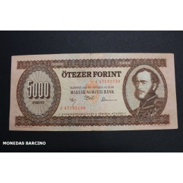 1992- HUNGRIA - 5000 FORINT- ISTVAN - BILLETE