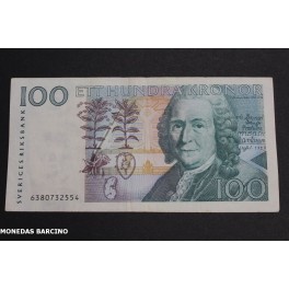 1996- SUECIA -100 KRONOR -CARLOS LINNEO- BILLETE