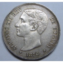 1876 - 5 PESETAS - ALFONSO XII - SPAIN