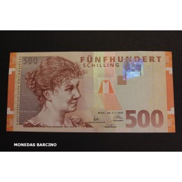 1997- AUSTRIA - 500 SCHILLING - ROSA MAYREDER - BILLETE