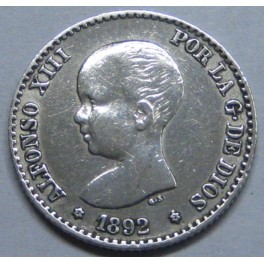 1892 - ESTRELLA  2 - 2 - 50 CENTIMOS - ALFONSO XIII 