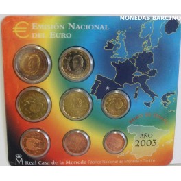 2003 - ESPAÑA - EUROS - BLISTER - 8 MONEDAS 