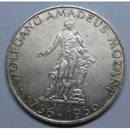 1956- MOZART - 25 SHILLING - AUSTRIA - PLATA